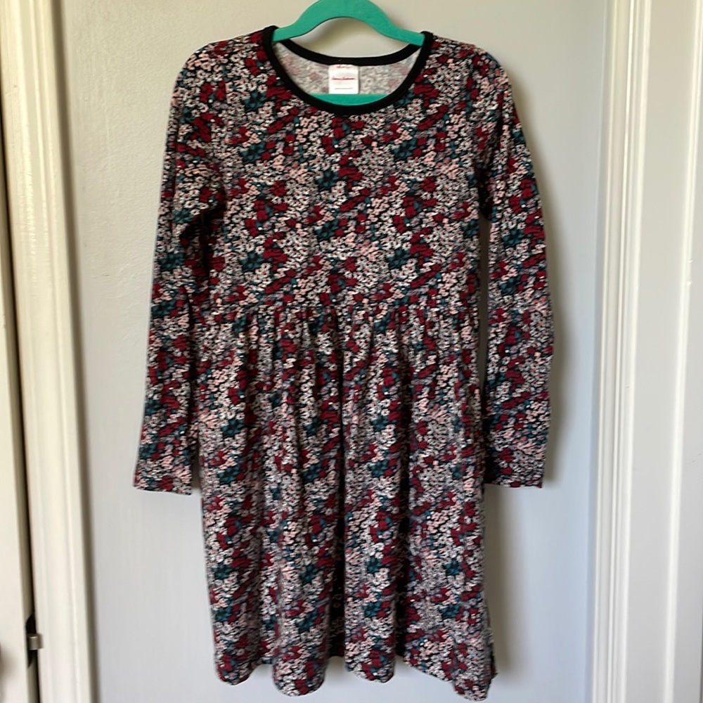 Fall floral print dress